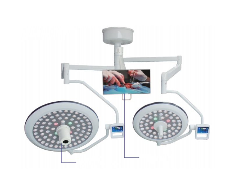 吊式双头兽用 LED 手术无影灯